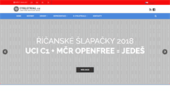 Desktop Screenshot of cyklotrial.cz