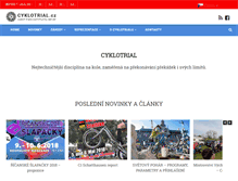 Tablet Screenshot of cyklotrial.cz